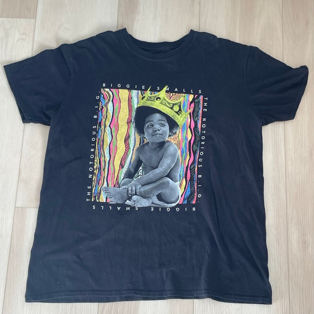 The Notorious B.I.G. Biggie Smalls Baby w/ Crown Graphic T-Shirt Men's Size L